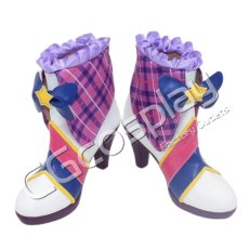 画像2: アイカツ!　藤原みやび　バイオレットパレードコーデ　コスプレ靴/ブーツ　コスプレ衣装 (2)