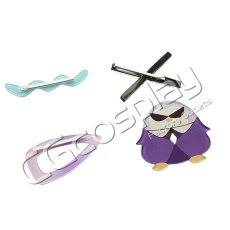 画像1: バーチャルYouTuber　VTuber　轟はじめ　メイド服　髪飾り　コスプレ道具　コスプレ衣装 (1)