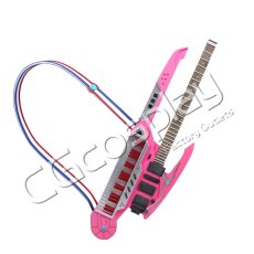 画像1: VOCALOID　初音ミク　グレイテスト・アイドルVer.　ギター　コスプレ道具　コスプレ衣装 (1)