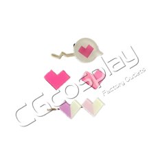 画像2: プロジェクトセカイ カラフルステージ！ feat. 初音ミク　桐谷遥　髪飾り+耳飾り　Chase my IDEAL IDOL！　コスプレ道具　コスプレ衣装 (2)