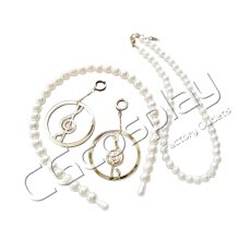 画像1: プロジェクトセカイ カラフルステージ！ feat. 初音ミク　巡音ルカ　耳飾り+カチューシャ+ネックレス　4thアニバーサリー感謝祭　コスプレ道具　コスプレ衣装 (1)