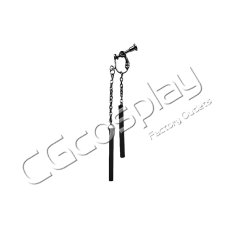 画像2: バーチャルYouTuber　Vtuber　Kaelix Debonair (ケイリクス・デボネア)　耳飾り+眼鏡　コスプレ道具　コスプレ衣装 (2)