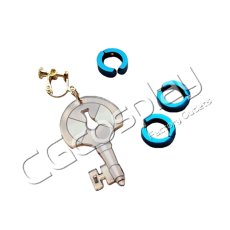 画像1: バーチャルYouTuber　VTuber　ローレン・イロアス　耳飾り　モニタリング　コスプレ道具　コスプレ衣装 (1)