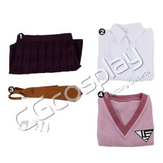 画像4: ニューダンガンロンパV3 みんなのコロシアイ新学期　赤松楓　コスプレ衣装 (4)