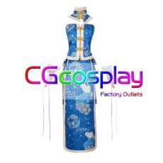 画像1: ラブライブ! School idol project 園田海未 チャイナドレス コスプレ衣装 (1)