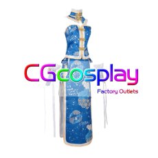 画像2: ラブライブ! School idol project 園田海未 チャイナドレス コスプレ衣装 (2)