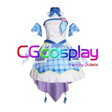 画像1: キミとアイドルプリキュア♪ 蒼風なな(キュアウインク) コスプレ衣装 (1)