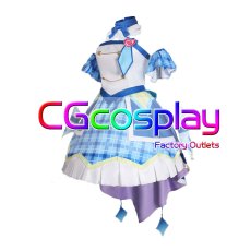 画像2: キミとアイドルプリキュア♪ 蒼風なな(キュアウインク) コスプレ衣装 (2)