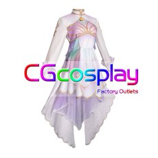 画像2: プロジェクトセカイ カラフルステージ! feat. 初音ミク 巡音ルカ 海に想いを馳せて マーメイド・ウォータードレス コスプレ衣装 (2)