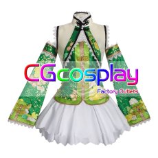 画像1: ラブライブ! School idol project 小泉花陽 チャイナドレス コスプレ衣装 (1)