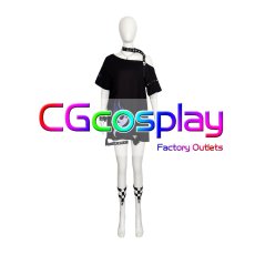 画像1: プロジェクトセカイ カラフルステージ! feat. 初音ミク 白石杏 Yearning flame 目指せ、英語マスター! コスプレ衣装 (1)