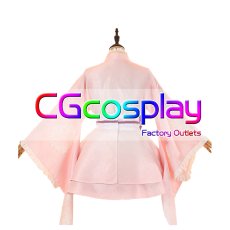 画像4: ラブライブ！サンシャイン!!　黒澤ルビィ　桜和装　コスプレ衣装 (4)