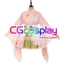 画像1: ラブライブ！サンシャイン!!　国木田花丸　桜和装　コスプレ衣装 (1)