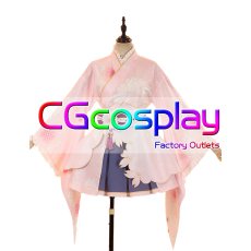 画像1: ラブライブ！サンシャイン!!　津島善子　桜和装　コスプレ衣装 (1)