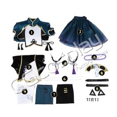 画像5: VOCALOID　初音ミク　キョンシーVer.　コスプレ衣装 (5)