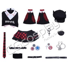 画像4: 新世紀エヴァンゲリオン　惣流・アスカ・ラングレー　ロックバンド　コスプレ衣装 (4)