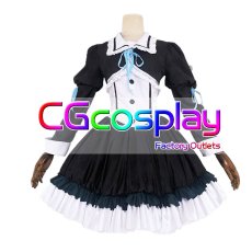 画像1: 新世紀エヴァンゲリオン　綾波レイ　ゴスロリ　コスプレ衣装 (1)