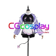 画像1: バーチャルYouTuber　VTuber　常闇トワ　チャイナ風なメイドジャージ　コスプレ衣装 (1)