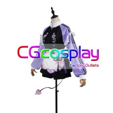 画像2: バーチャルYouTuber　VTuber　常闇トワ　チャイナ風なメイドジャージ　コスプレ衣装 (2)