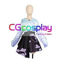 画像1: プロジェクトセカイ カラフルステージ！ feat. 初音ミク　朝比奈まふゆ　Lost kitten　絶たれていく道　コスプレ衣装 (1)