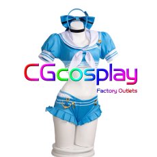 画像1: 勝利の女神：NIKKE　ネオン　夏の夜の幽霊船探検ファイル　コスプレ衣装 (1)