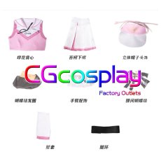 画像4: ブルーアーカイブ　聖園ミカ　チアガール　コスプレ衣装 (4)