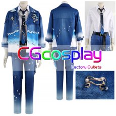 画像5: あんさんぶるスターズ！　Deep into you　遊木真　深海奏汰　巴日和　乙狩アドニス　神崎颯馬　月永レオ　青葉つむぎ　コスプレ衣装 (5)