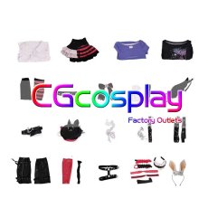 画像5: バーチャルYouTuber　VTuber　兎田ぺこら　ゴシック天使　コスプレ衣装 (5)