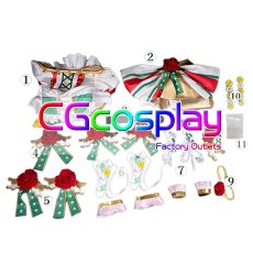 画像4: プリパラ　緑風ふわり　スーパーサイリウム　コスプレ衣装 (4)