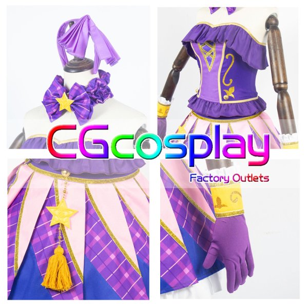 アイカツ! 白樺リサ ラベンダーパレード コスプレ衣装