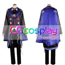 画像1: あんさんぶるスターズ！　あんスタ　月永レオ　追憶＊モノクロのチェックメイト　コスプレ衣装 (1)