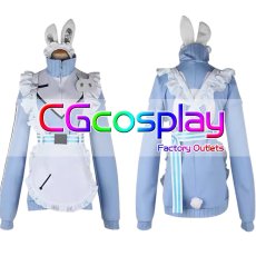 画像1: バーチャルYouTuber　VTuber　兎咲ミミ　ジャージメイド　コスプレ衣装 (1)