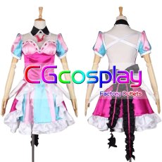 画像2: マクロスΔ　マキナ・中島　ステージ衣装「ブラウ・ブルーメ」　コスプレ衣装 (2)