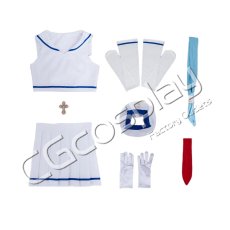 画像5: ソードアート・オンライン　アスナ　セーラー服　コスプレ衣装 (5)