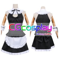 画像1: 俺の妹がこんなに可愛いわけがない　五更瑠璃(黒猫)　水着メイド　コスプレ衣装 (1)