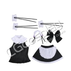 画像4: 俺の妹がこんなに可愛いわけがない　五更瑠璃(黒猫)　水着メイド　コスプレ衣装 (4)