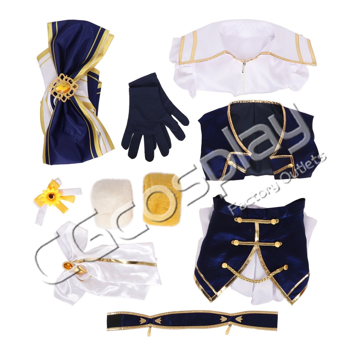 画像4: バーチャルYouTuber　Vtuber　本間ひまわり　5th Anniversary　SYMPHONIA　コスプレ衣装 (4)