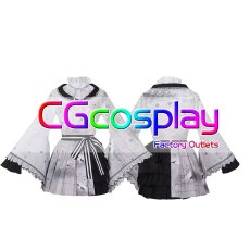 画像1: プロジェクトセカイ カラフルステージ！ feat. 初音ミク　草薙寧々　和風ロリータファッション　コスプレ衣装 (1)