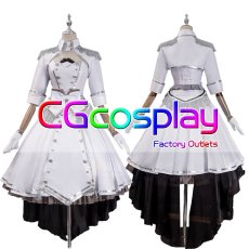 画像1: デート・ア・ライブ　時崎狂三　白の女王　コスプレ衣装 (1)