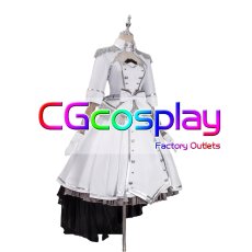 画像3: デート・ア・ライブ　時崎狂三　白の女王　コスプレ衣装 (3)