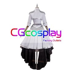 画像5: デート・ア・ライブ　時崎狂三　白の女王　コスプレ衣装 (5)