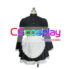 画像1: メイド教育。 没落貴族　瑠璃川椿　コスプレ衣装 (1)