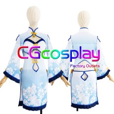 画像1: ネコぱら　バニラ　チャイナドレス　コスプレ衣装 (1)