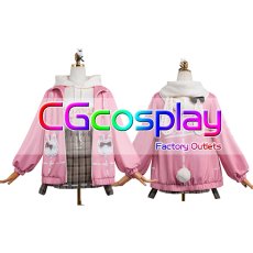 画像1: プロジェクトセカイ カラフルステージ！ feat. 初音ミク　草薙寧々　お出かけ服　おさんぽうさちゃんコーデ　コスプレ衣装 (1)