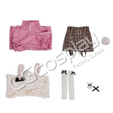 画像4: プロジェクトセカイ カラフルステージ！ feat. 初音ミク　草薙寧々　お出かけ服　おさんぽうさちゃんコーデ　コスプレ衣装 (4)