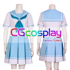 画像1: リズと青い鳥　鎧塚みぞれ　剣崎梨々花　黄前久美子　半袖セーラー服　コスプレ衣装 (1)