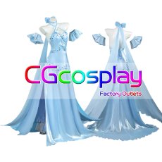 画像1: Re:ゼロから始める異世界生活　エミリア　Crystal Dress Ver　コスプレ衣装 (1)