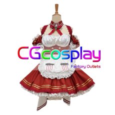 画像2: バーチャルYouTuber　VTuber　宝鐘マリン　メイド　あくありうむ。　コスプレ衣装 (2)