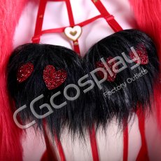 画像5: ハズビンホテル（Hazbin Hotel）　エンジェル・ダスト（Angel Dust）　バレンタイン　コスプレ衣装 (5)