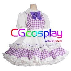 画像4: アイカツ!　紫吹蘭　カントリー風ワンピースver.　コスプレ衣装 (4)